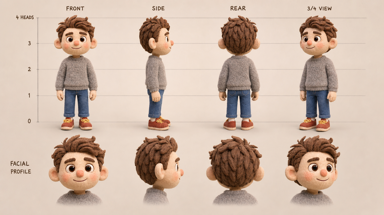 character model sheet generated using GPT Image 2